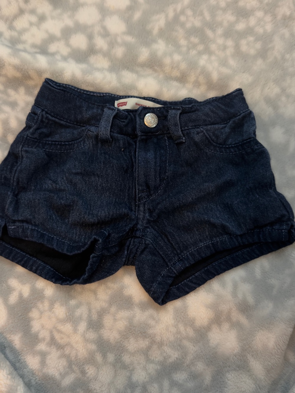 Levi's Dark Indigo Denim Shorts for Kids